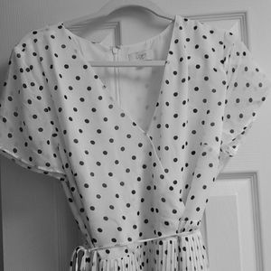 Cute, flows, summer dress, pleated wrap dress